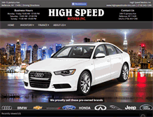 Tablet Screenshot of highspeedmotorsinc.com